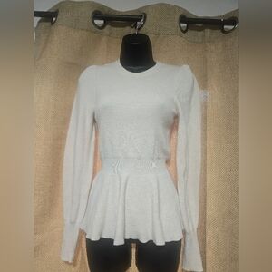 Express Soft Cream Knit Top